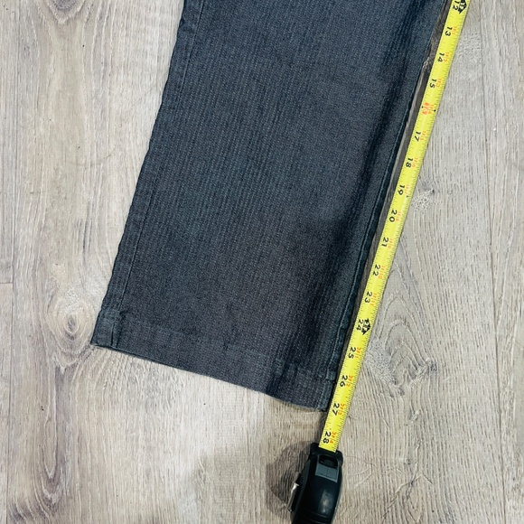 Riders by Lee Women's Gray Herringbone Trousers Pants Size 16 Stretch pinstripes - Picture 4 of 13